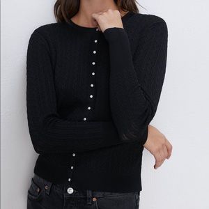 NWT Zara jewel button cardigan